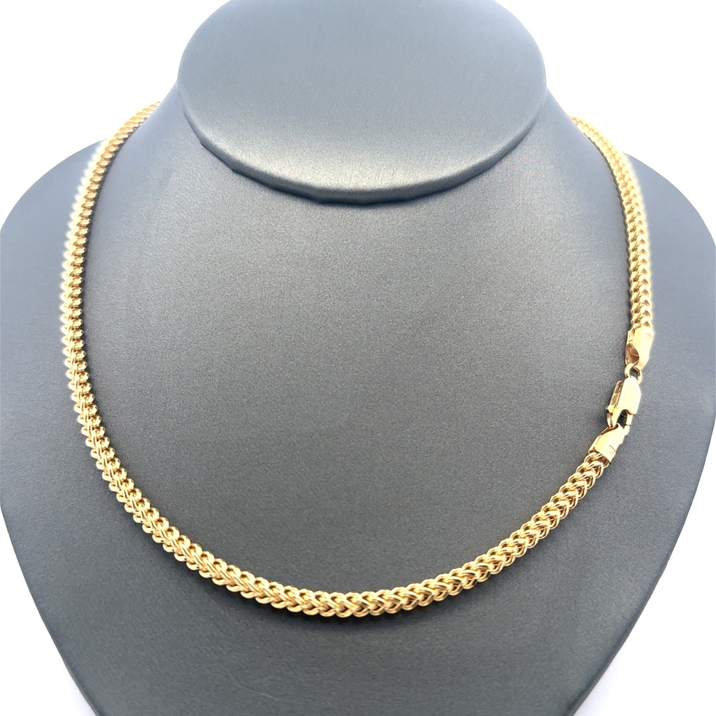 Chain Hollow Franco  3mm 22" 10K