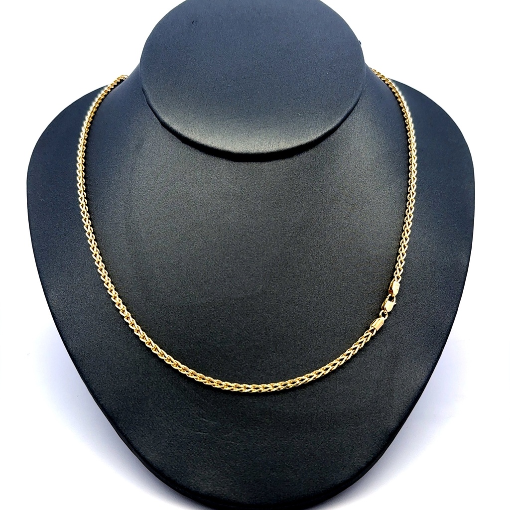 Chain Hollow Franco  2mm 24" 14K