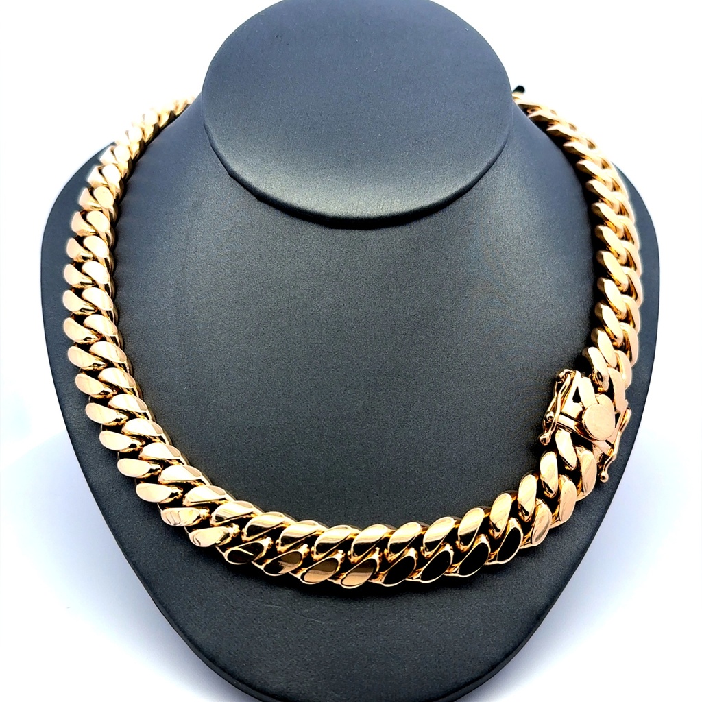 Chain Cuban Link 12mm 24" 14K