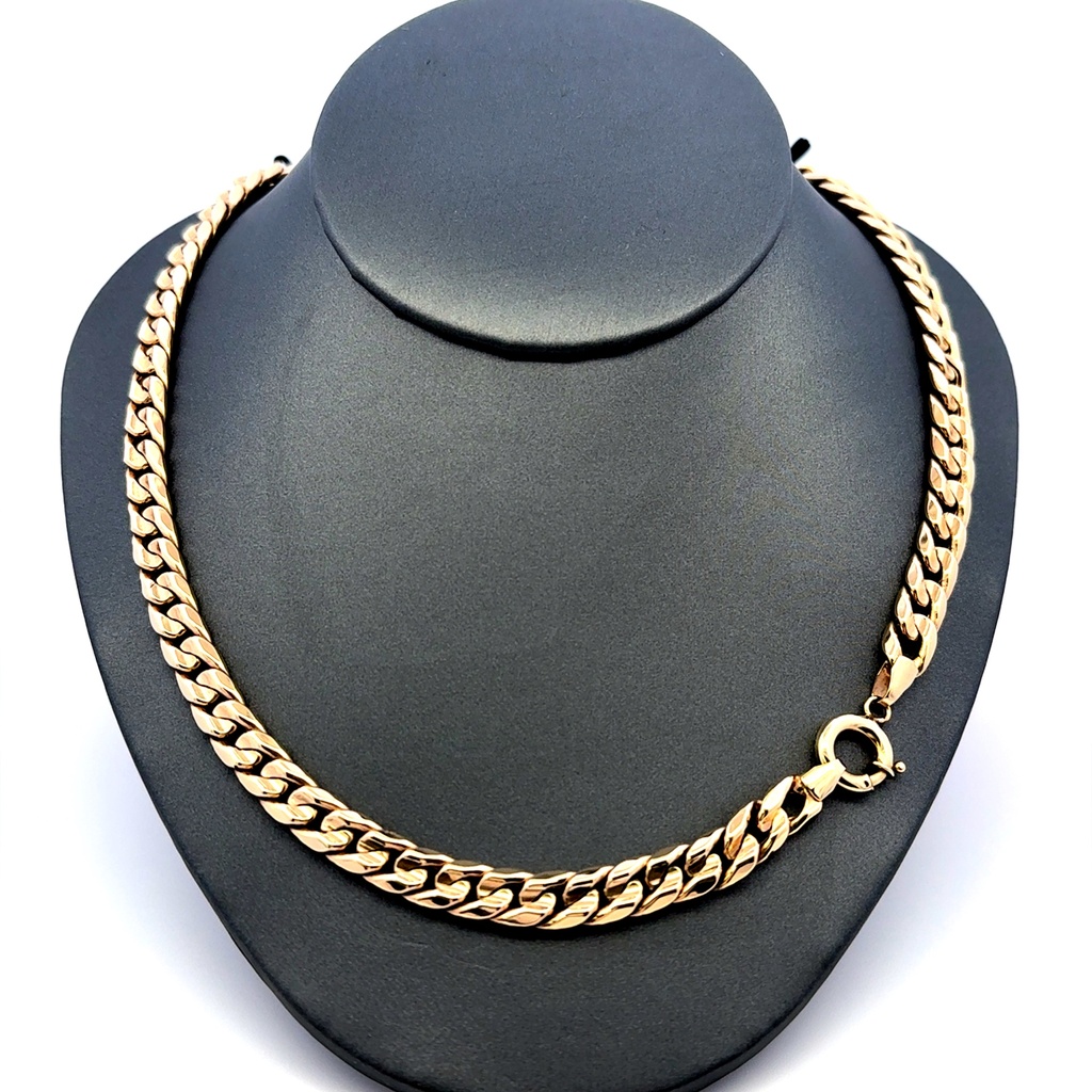 Necklaces Hollow Cuban 7mm 22" 10K