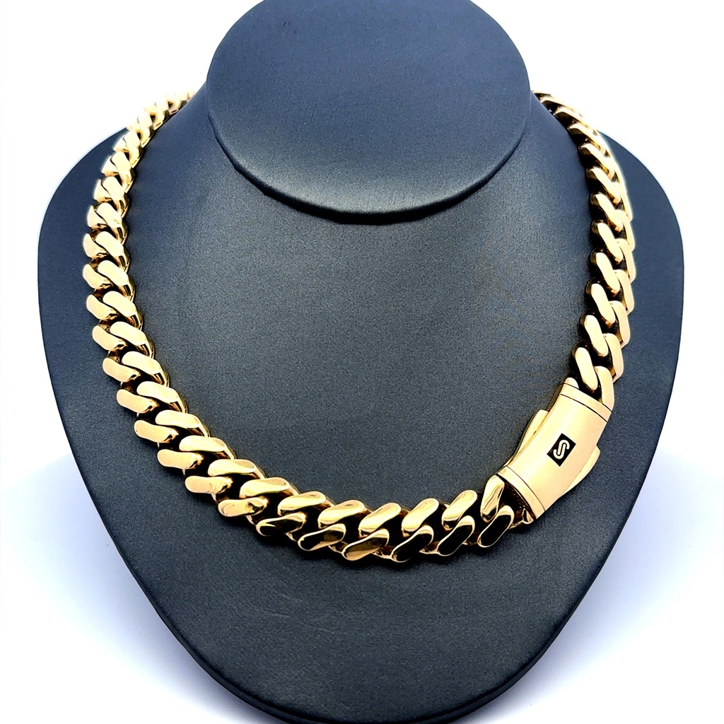Chain Monaco 11mm 24" 10K