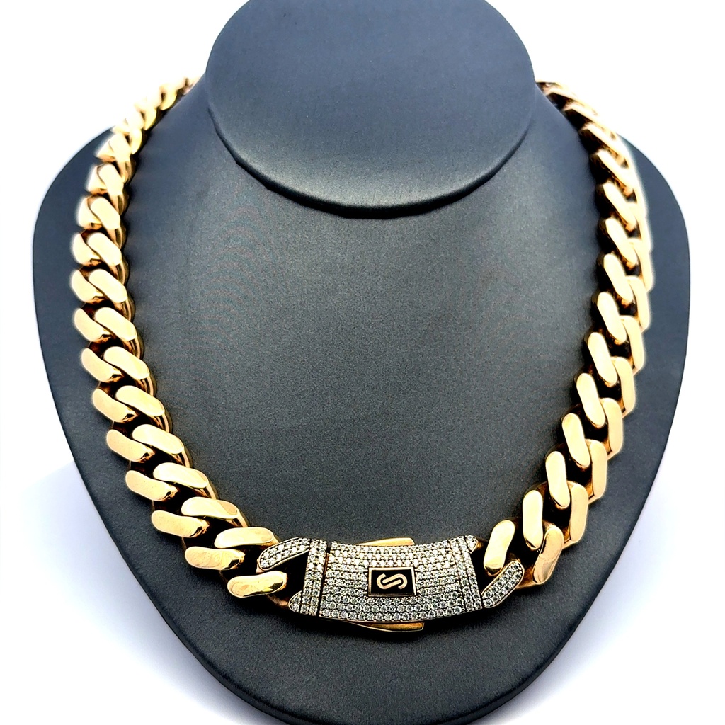 Chain Monaco 13mm 24" 10K