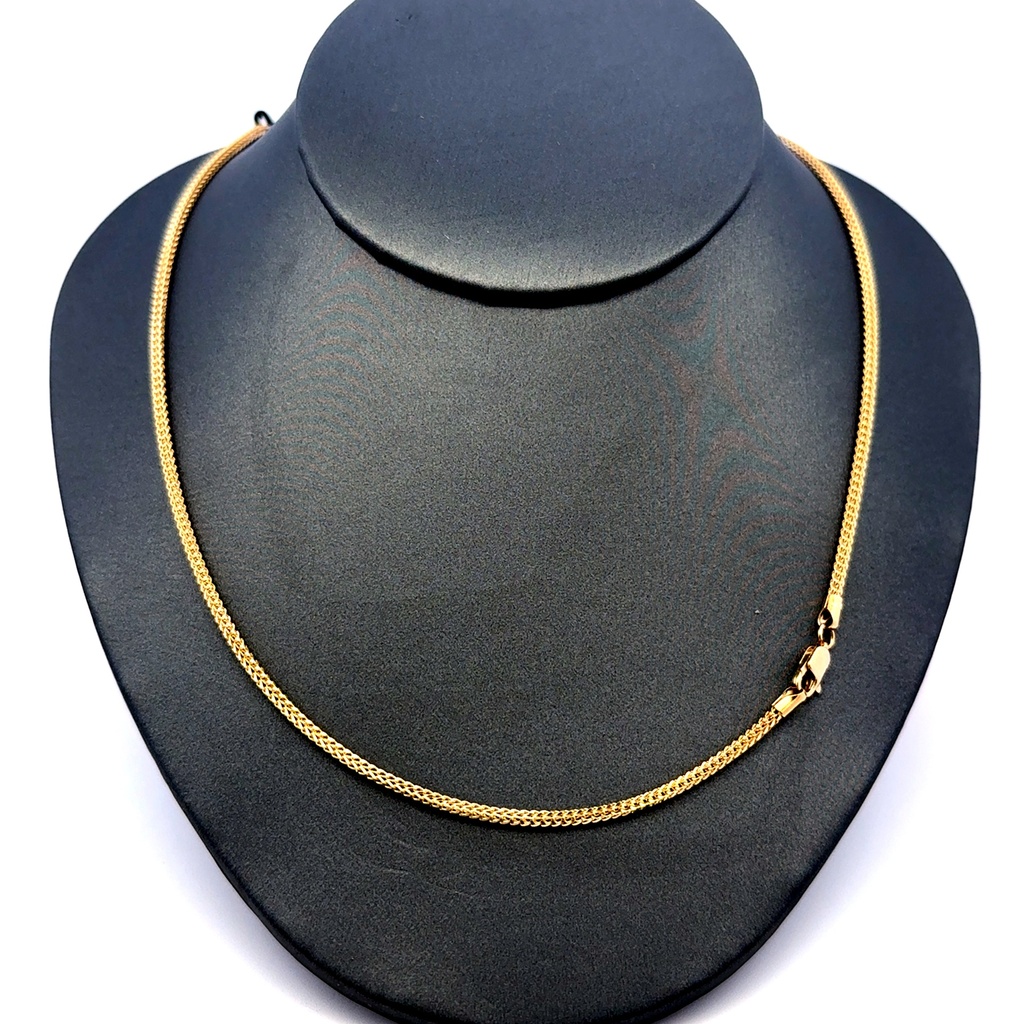 Chain Hollow Franco  2mm 24" 14K