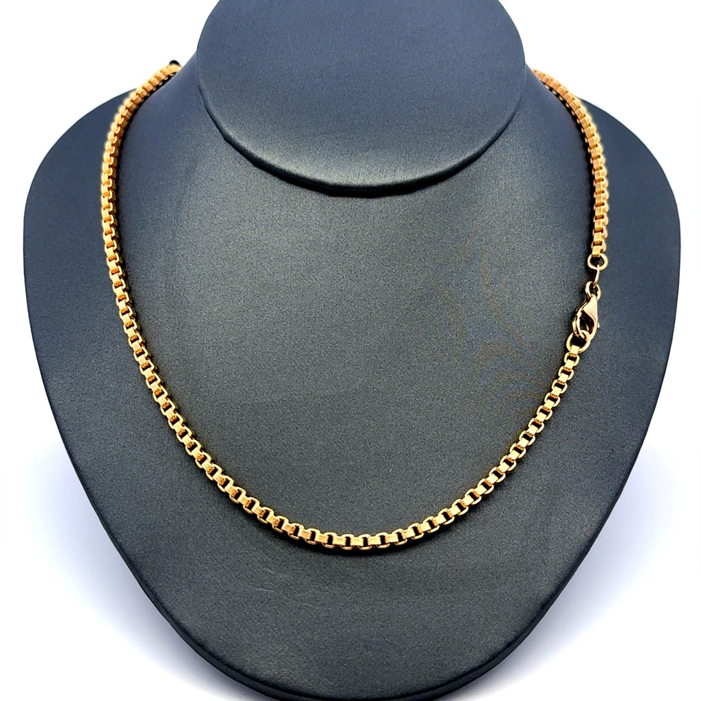 Chain Box Link 3mm 18" 14K