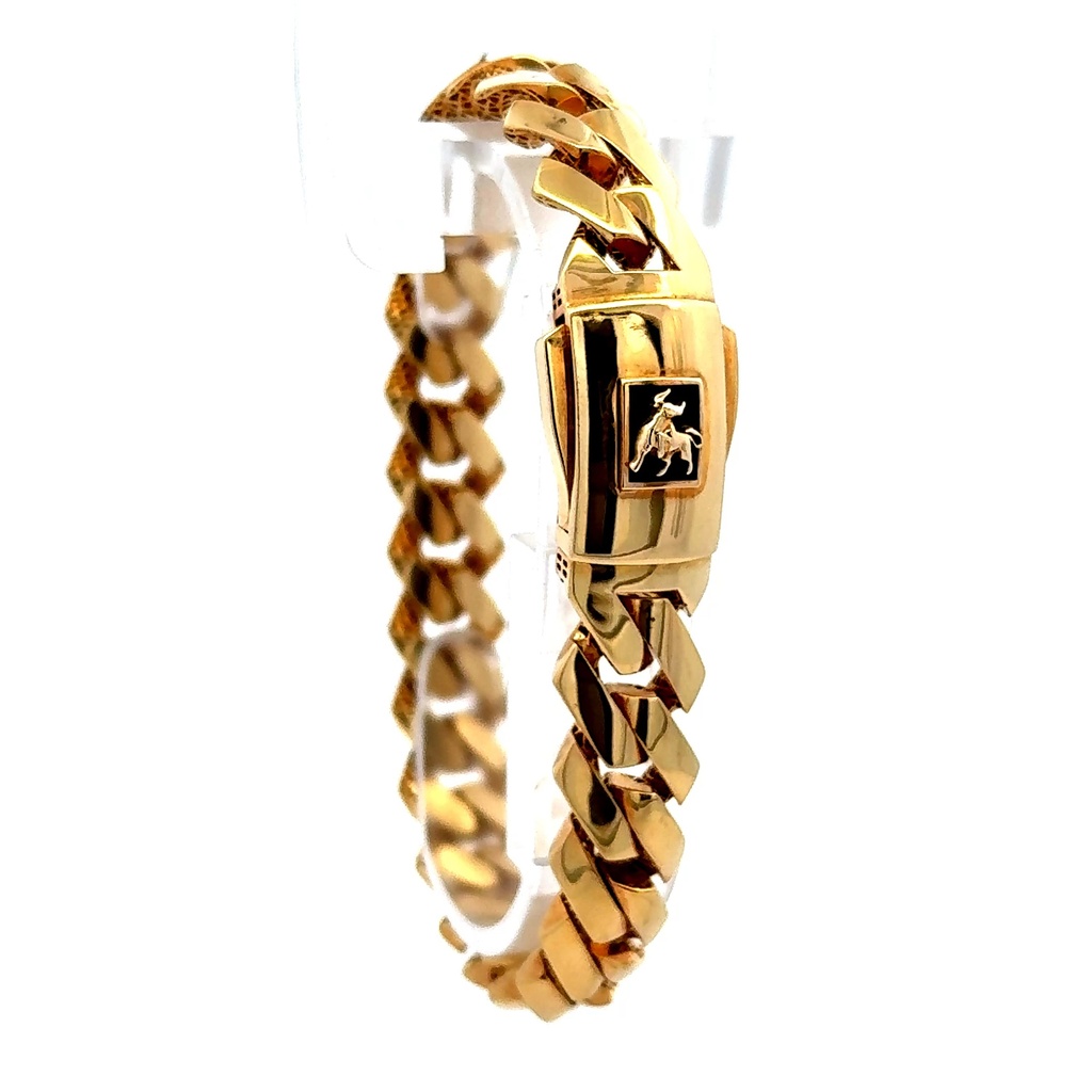 Bracelet Bull 11mm 7.5" 10K