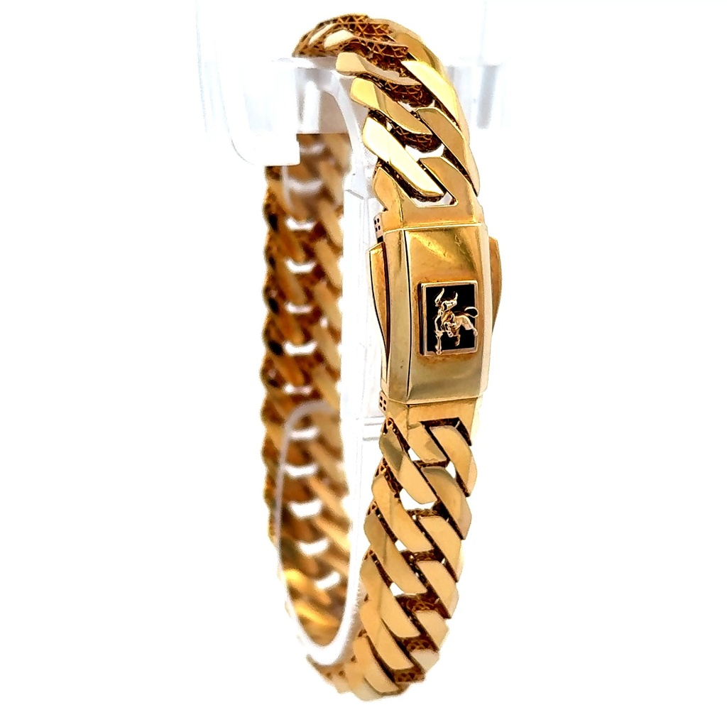Bracelet Bull 11.5mm 7.5" 10K