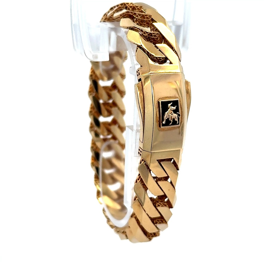 Bracelet Bull 14mm 7.5" 10K