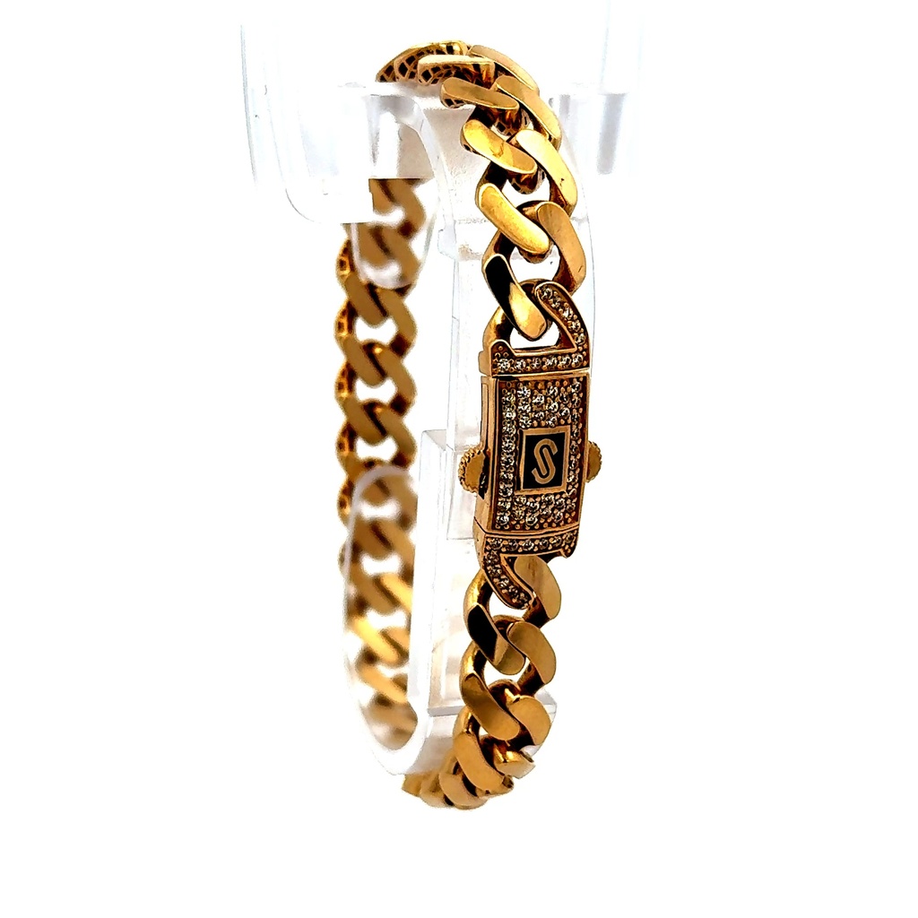 Bracelet Monaco 8.5mm 7" 14K