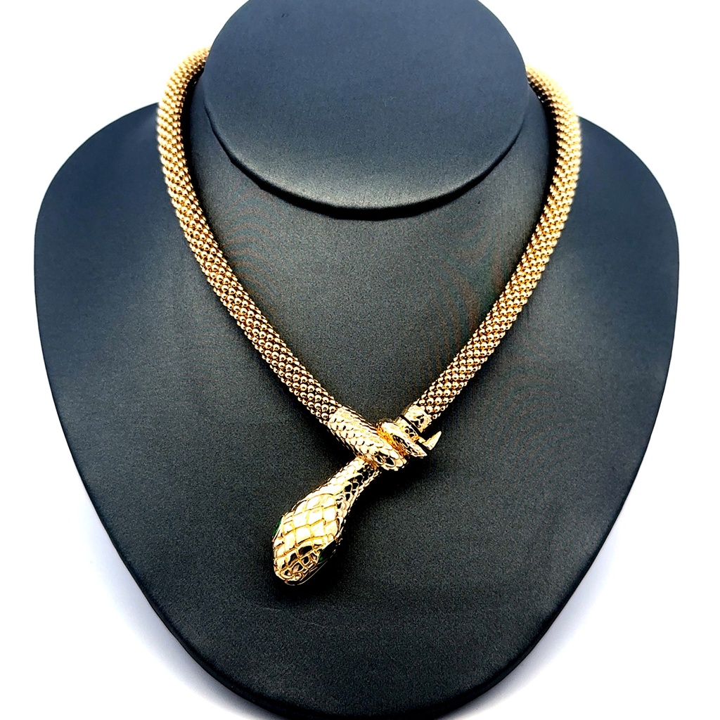 Necklaces Jessica with Snake 5.5mm 18" 14K