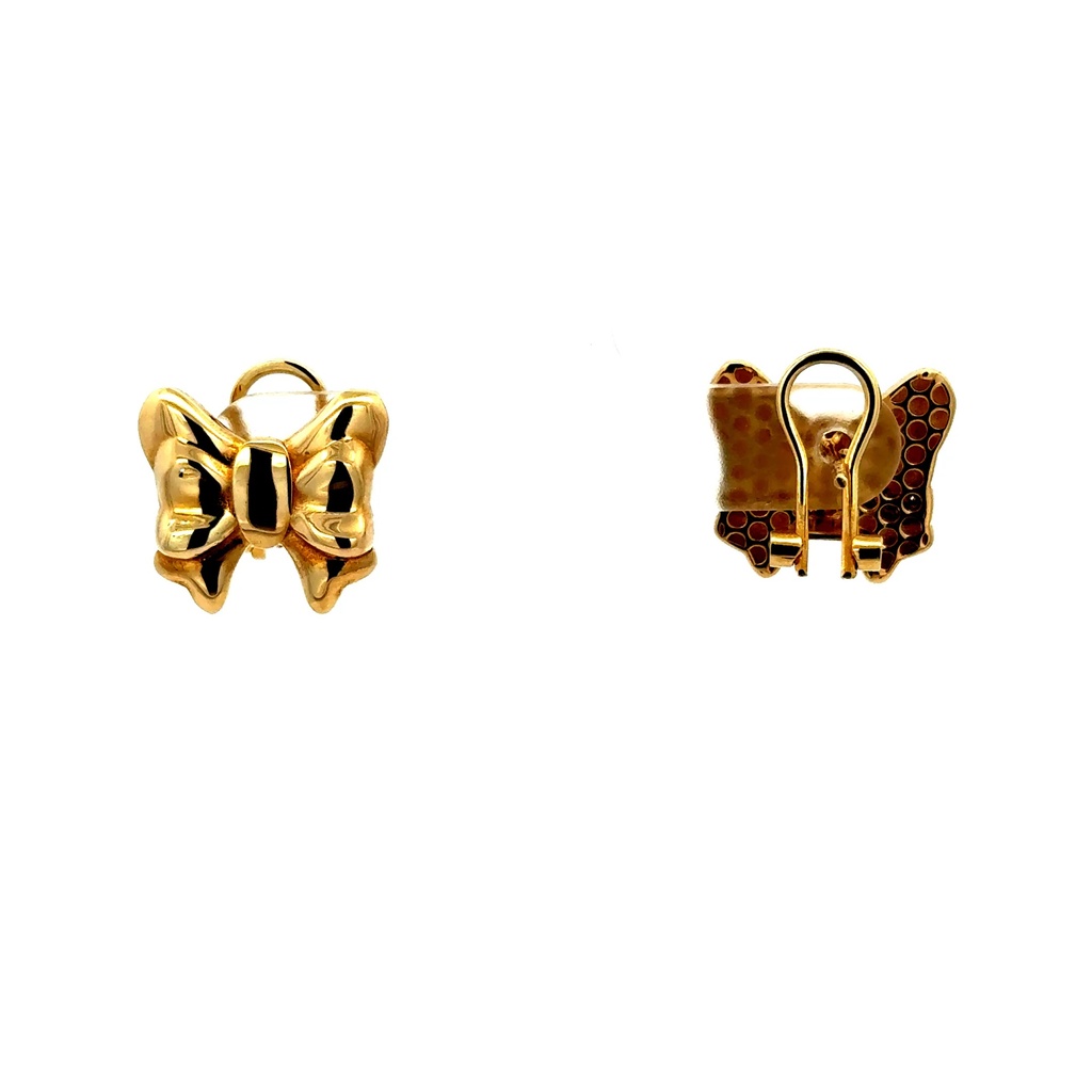Earrings Omega Lock 14.5 15.5mm 10K