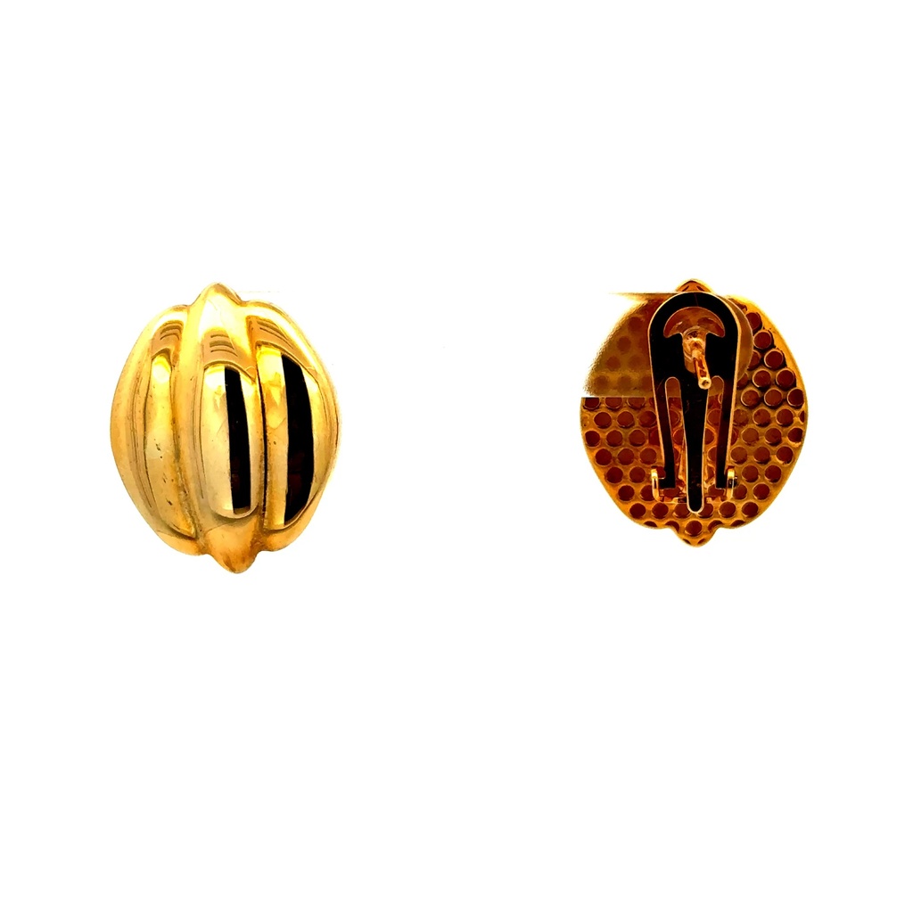 Earrings Omega Lock 22 17.5mm 10K
