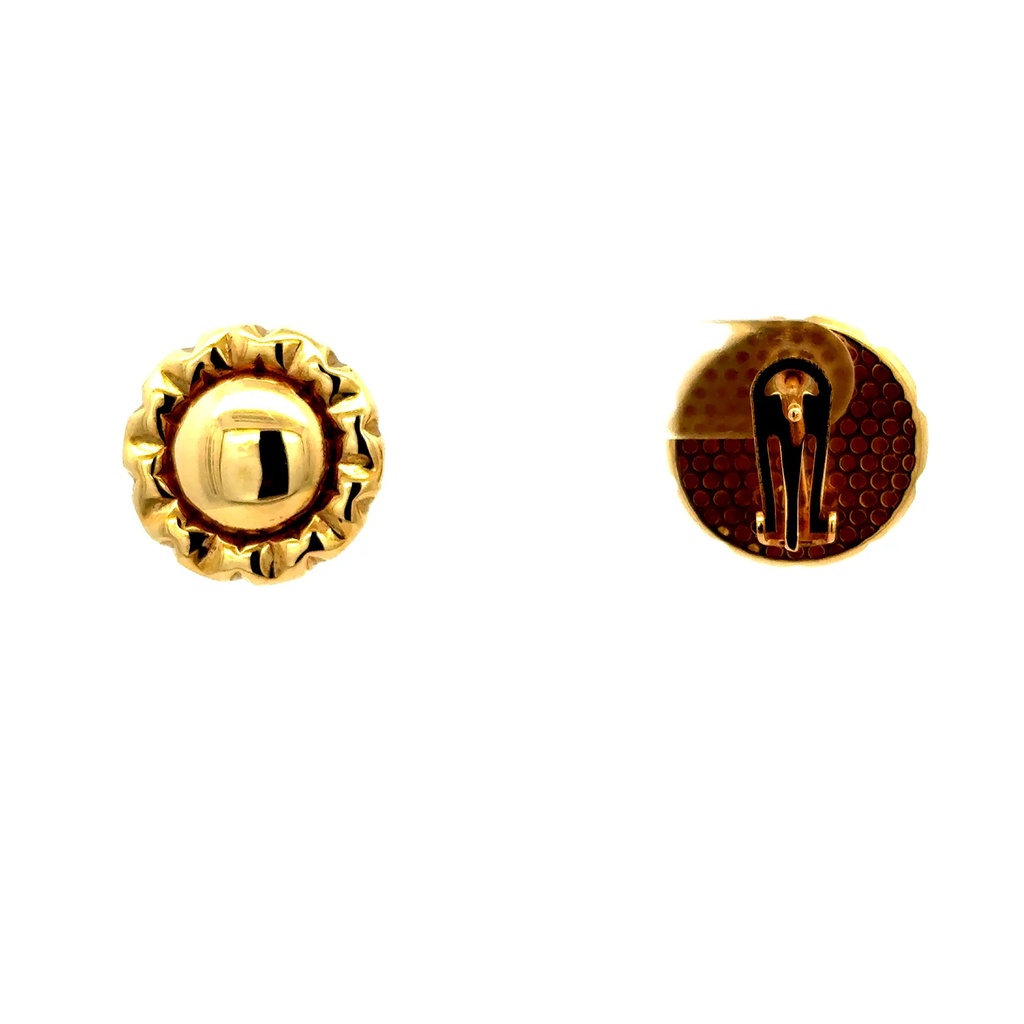 Earrings Omega Lock 18 18mm 10K